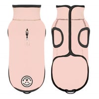MILK&PEPPER AuthenticフリースジャケットBabyPinkブラックパイピング
