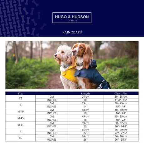 HUGO&HUDSON レインコート ネイビー