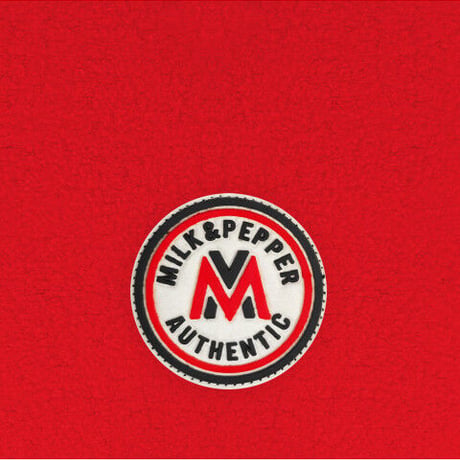 MILK&PEPPER Authentic フリースジャケットREDブラックパイピング