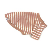 MilltownBrand フレンチストライプTシャツ Peach&Cream