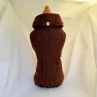 La Poupée エスプレッソボタンダウンセーター