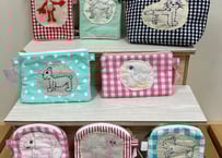 アニマル刺し子ポーチ