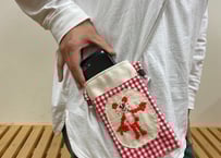 アニマル刺し子携帯ポーチ