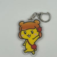 第三弾ポテくまくん・ぷめるちゃんアクリルキーホルダー（ぷめるちゃん左手を上げる）