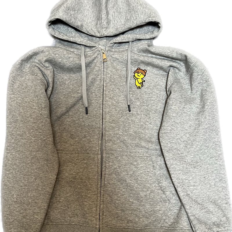ポテくまくんジップパーカー【グレー】 | ピュアリーフポテくまくん