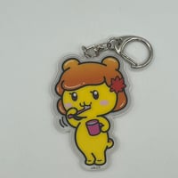 第三弾ポテくまくん・ぷめるちゃんアクリルキーホルダー（ぷめるちゃん歯みがき）