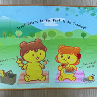 ポテくまくん&ぷめるちゃん仲良しタオル