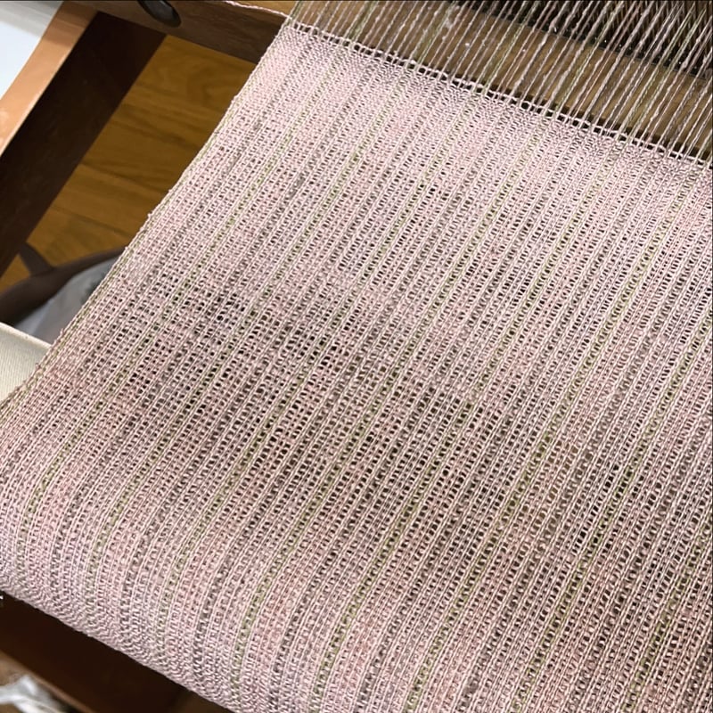 2025年前期：機織り・草木染め体験／ストール | SHIKI