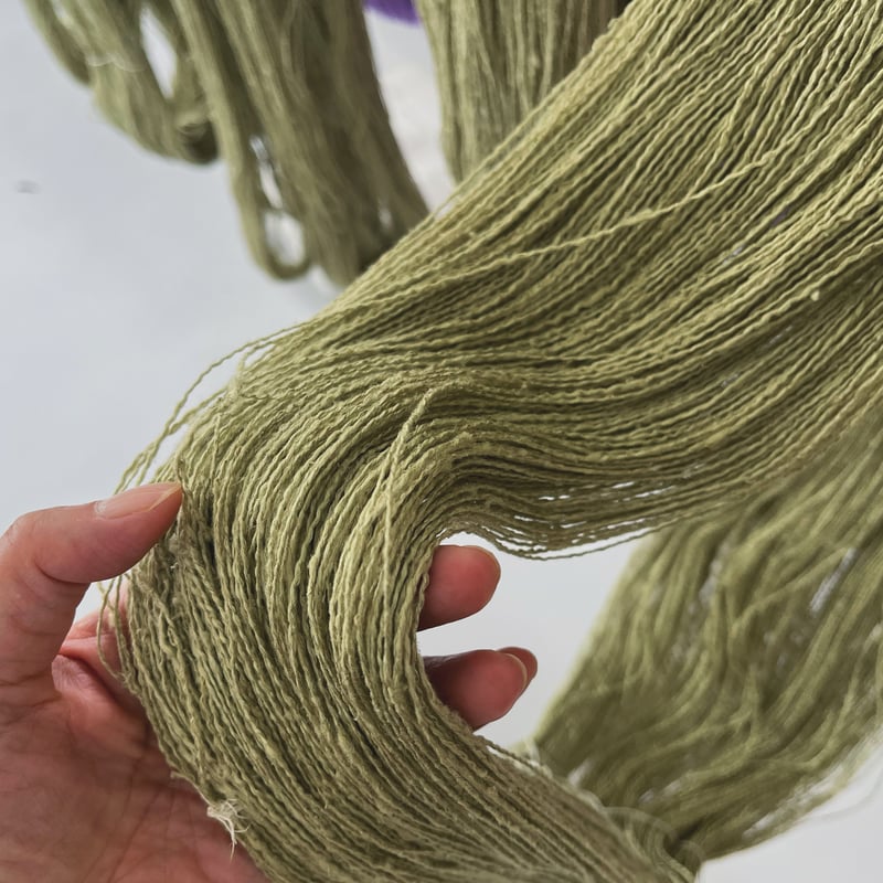 2025年前期：機織り・草木染め体験／ストール | SHIKI