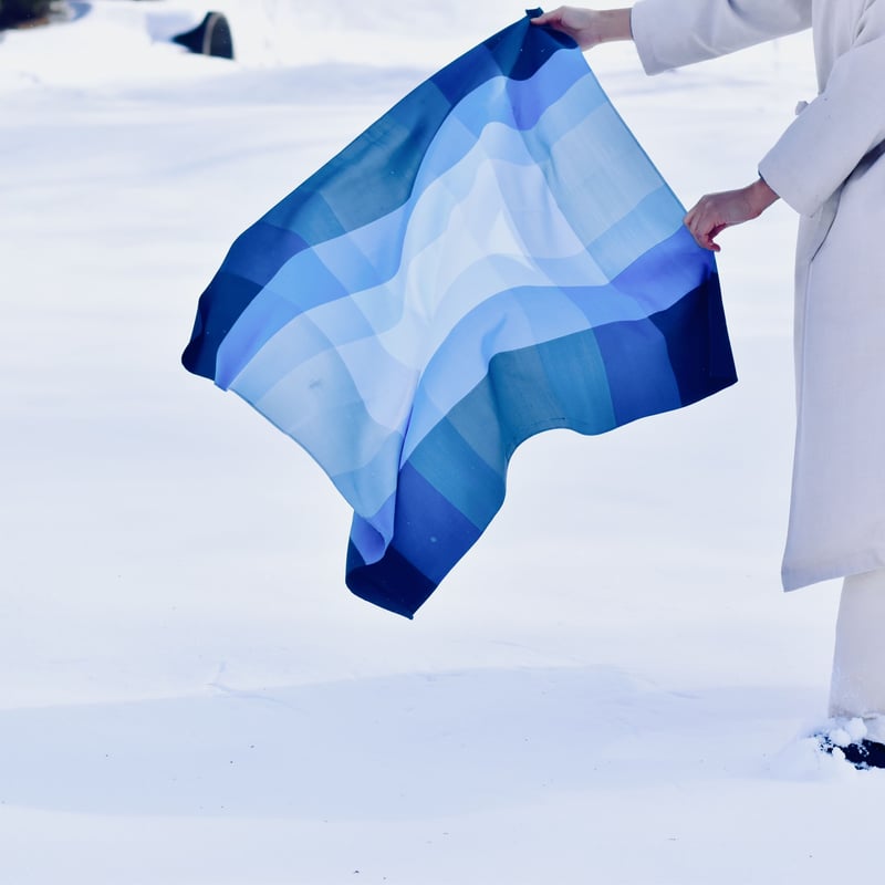 SUWASHIKI FUROSHIKI SUWA BLUE/WINTER | SHIKI