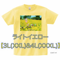 Tシャツ#41ライトイエロー【3L(XXL)サイズから4L(XXXL)サイズ】【2023】