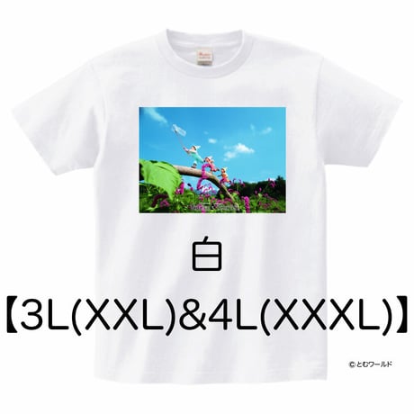 Tシャツ#01白【3L(XXL)サイズから4L(XXXL)サイズ】【2023】