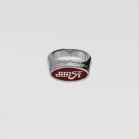 Emblem Ring Ⅱ (Burgundy) / Silver925