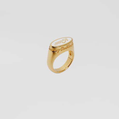 Emblem Ring Ⅱ (White) /  18kgp
