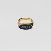 Emblem Ring (Navy) / 18kgp