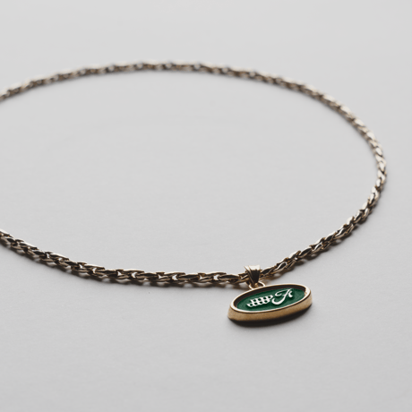 Emblem Necklace / 18kgp / (Green)