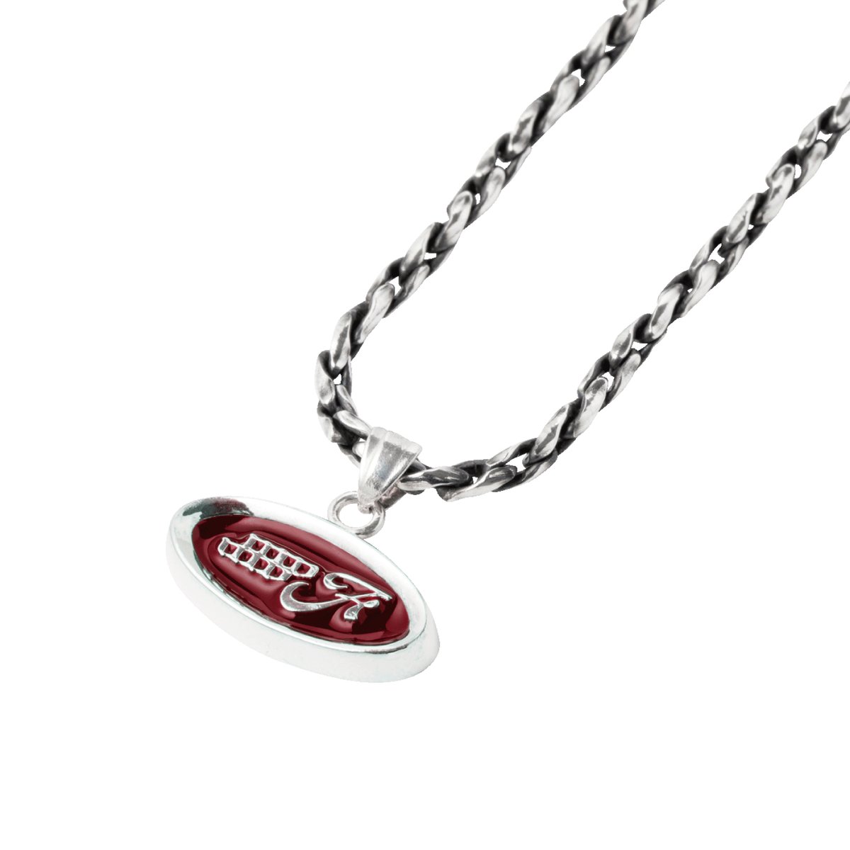 Emblem Necklace / (Burgundy) | 4.W.A.JEWELRY SU