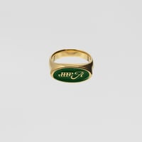 Emblem Ring (Green) / 18kgp
