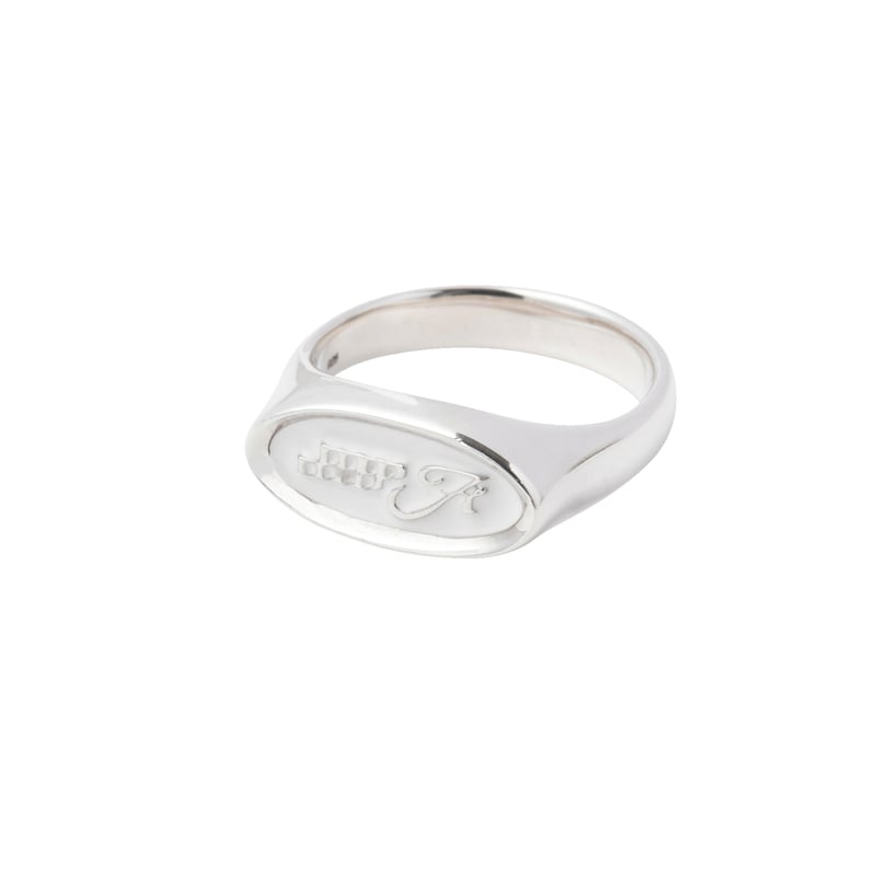 Emblem Ring (White) | 4.W.A.JEWELRY SUPPLY.