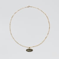 Emblem Necklace Ⅱ (Black)  / 18kgp