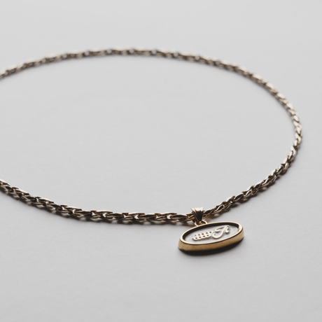 Emblem Necklace / 18kgp / (White)