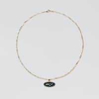 Emblem Necklace Ⅱ (Navy)  / 18kgp