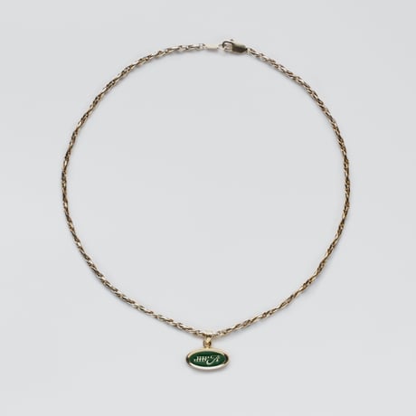 Emblem Necklace / 18kgp / (Green)
