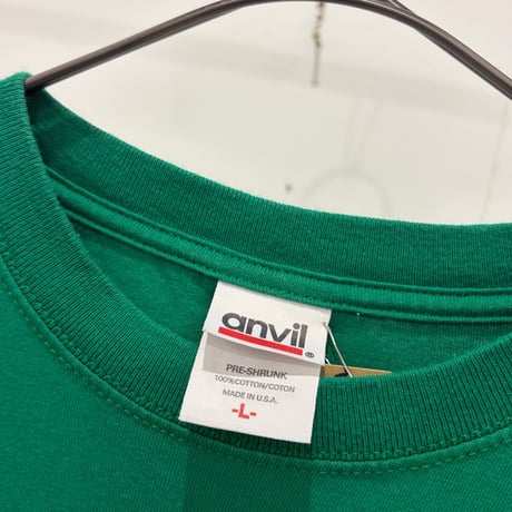 00s anvil plain t-shirt made in usa