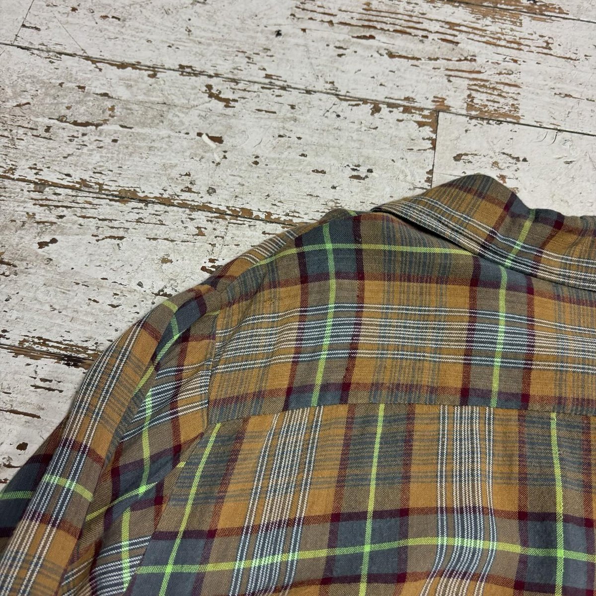 ビ*e様 60s Vintage Rayon Shirt 水色 無地 オープンカ 60s TOWNCRAFT