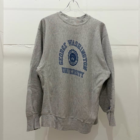 80s champion reverse weave "GEORGE WASHINGTON UNIVERSITY"染み込み