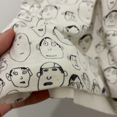90s ken brown "Faces" art t-shirt