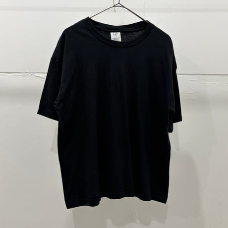 90s GAP black plain t-shirt L表記