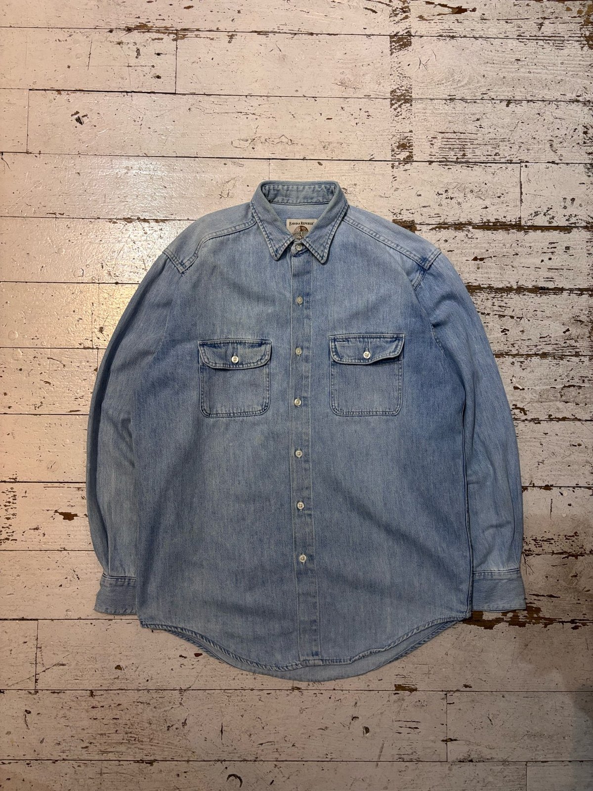 90s BANANA REPUBLIC denim shirt USA製 | Summer Step