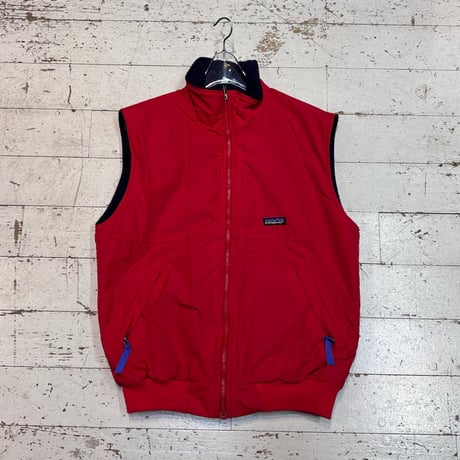 90s Patagonia シェルドシンチラベスト レッド | Summer Step
