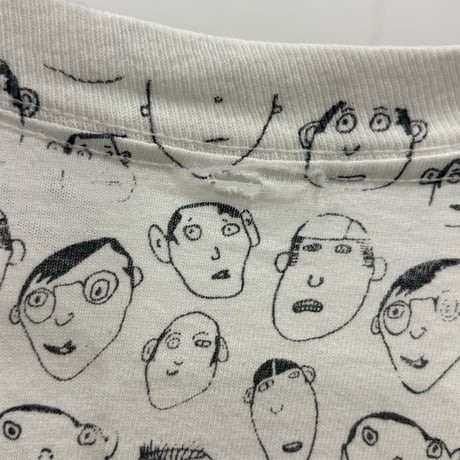 90s ken brown "Faces" art t-shirt