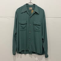 50-60s CASALOMA rayon shirt