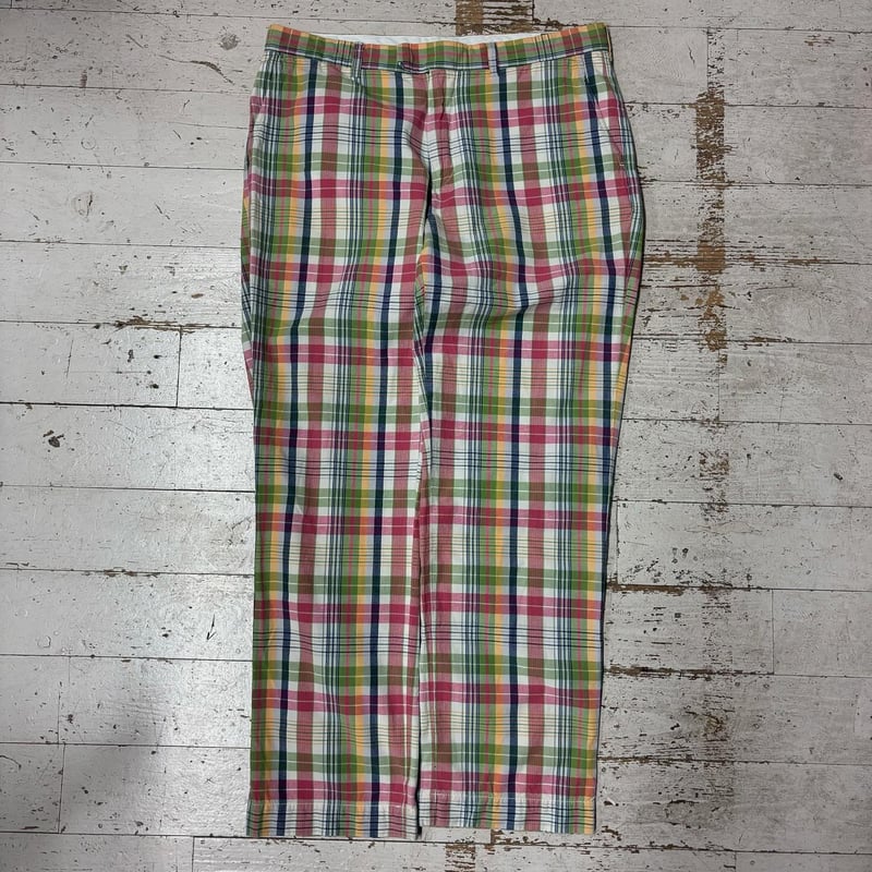 POLO マドラスチェック柄パンツ サイズ42 - メルカリ