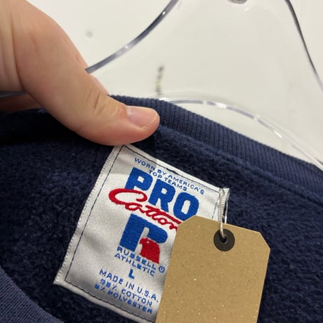 90s  Russell made in usa sweatshirt "PRO COTTON" navy