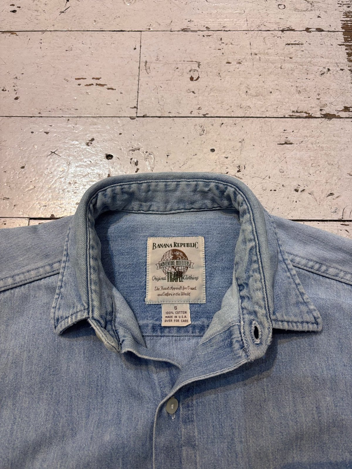 90s BANANA REPUBLIC denim shirt USA製 | Summer Step