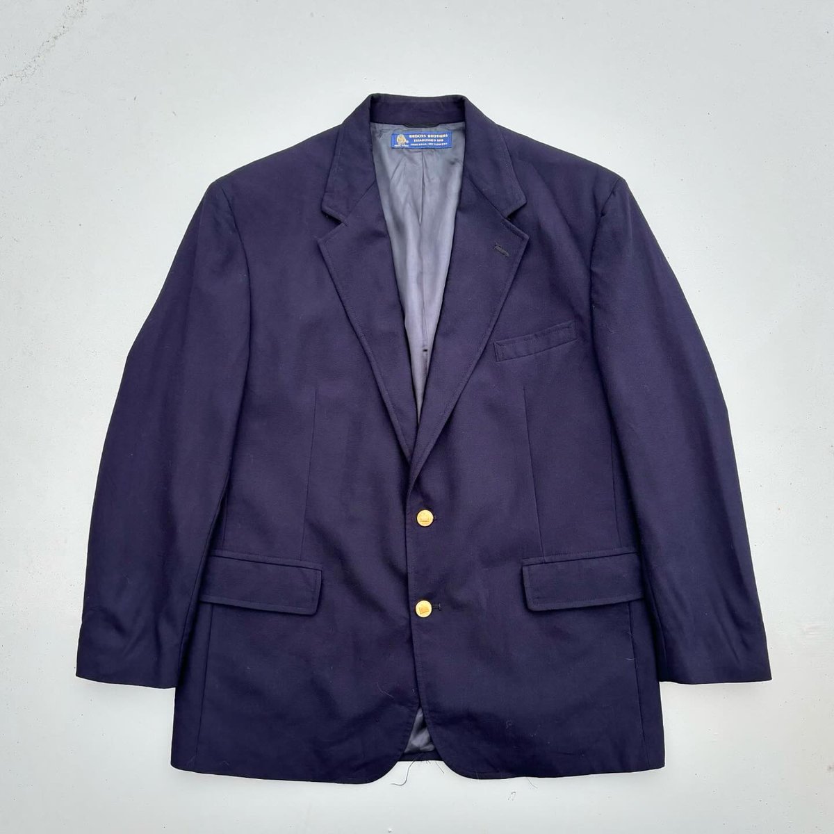 vintage90s PコートBROOKSBROTHERS紺色