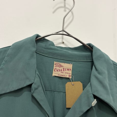 50-60s CASALOMA rayon shirt