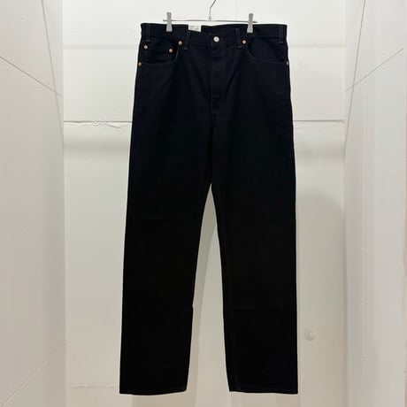 00s Levis 505 denim pants "dead stock" made in usa 後染めブラック