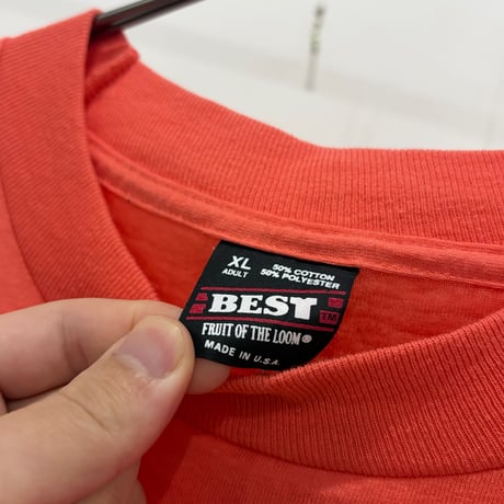 90s fruit of the loom plain t-shirt made in usa