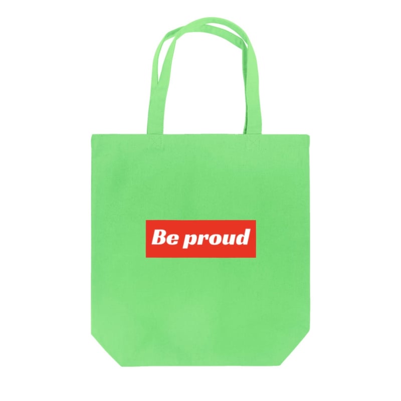 Be proud赤ロゴトートバッグ | Be proud