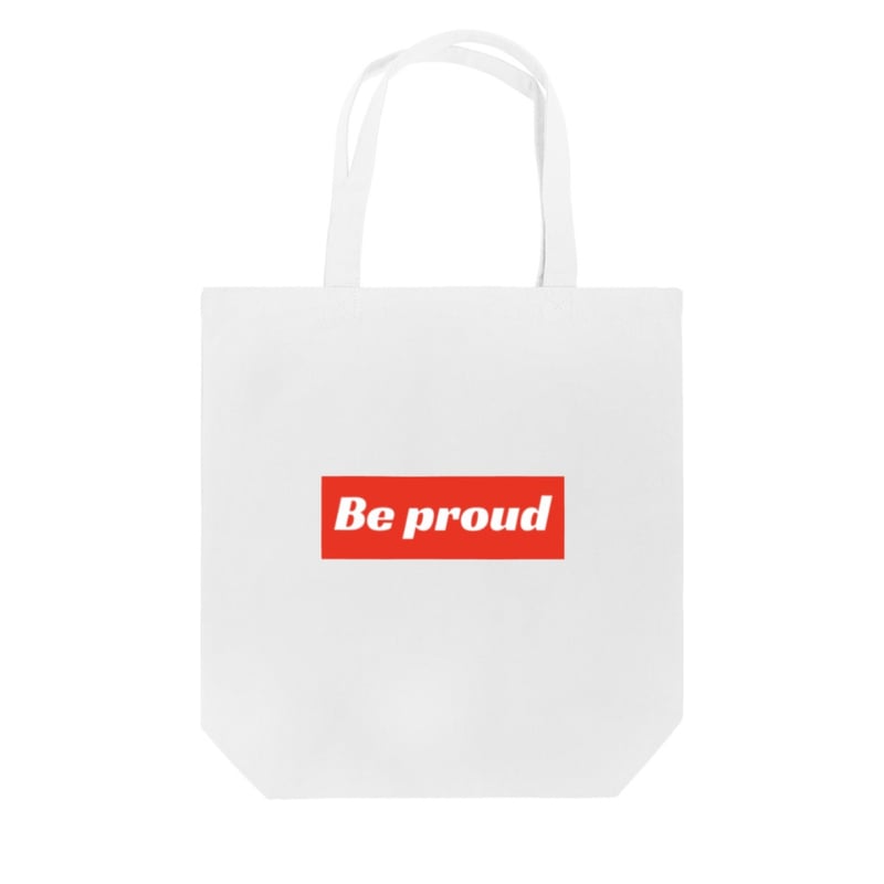 Be proud赤ロゴトートバッグ | Be proud