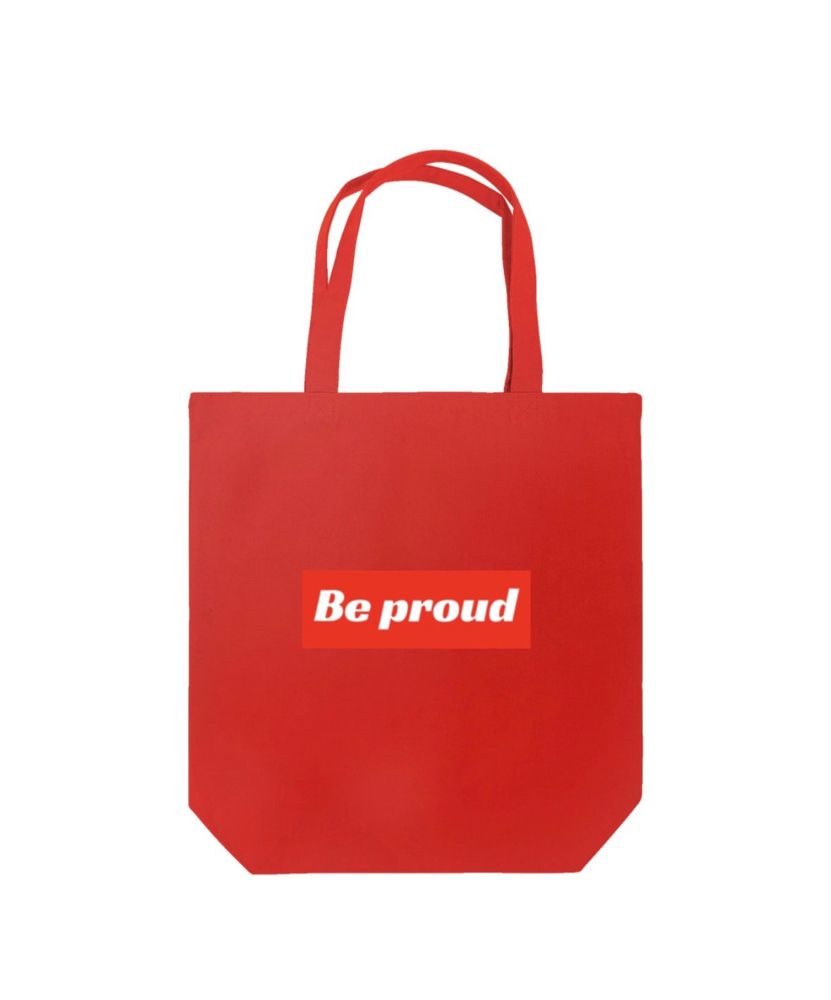 Be proud赤ロゴトートバッグ | Be proud
