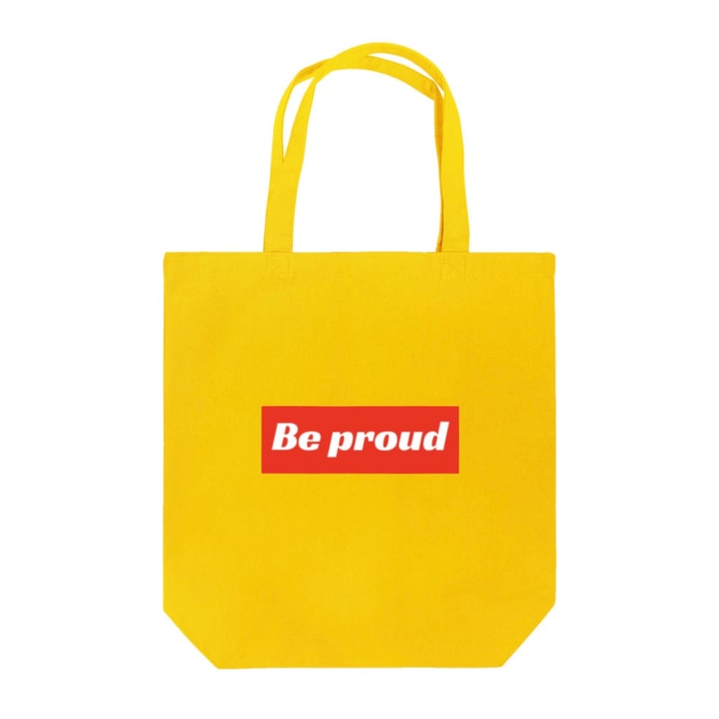 Be proud赤ロゴトートバッグ | Be proud