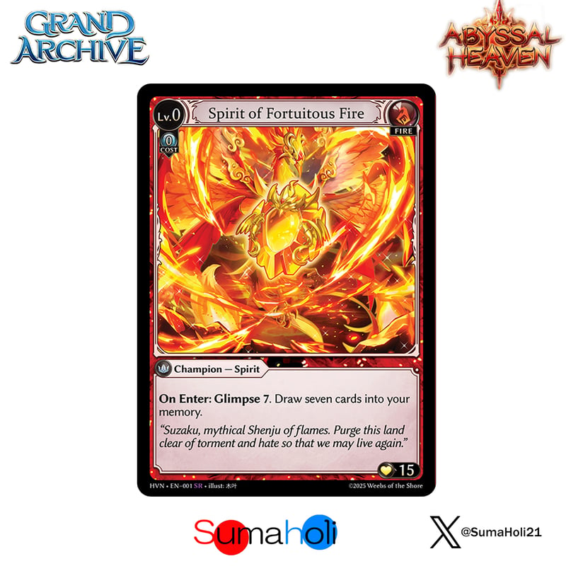 Grand ArchiveTCG『Spirit of Fortuitous Fire』Abys
