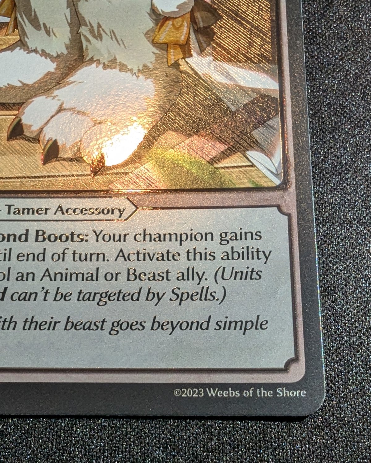 状態A】Grand ArchiveTCG 『Beastbond Boots Armament