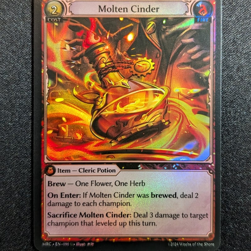 状態A】Grand ArchiveTCG『Molten Cinder Foil』Mercur